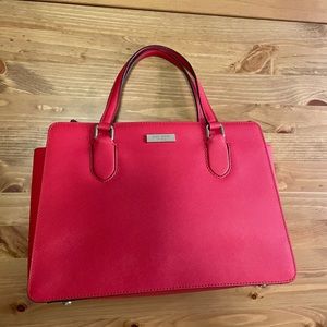 COPY - EUC Kate Spade red saffiano leather satchel.